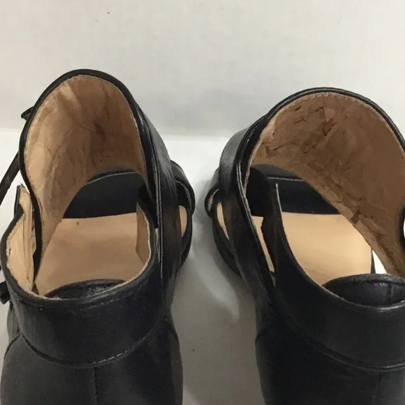 BCBGeneration Black Leather Ankle Strap Heel/Pump - Picture 12 of 14